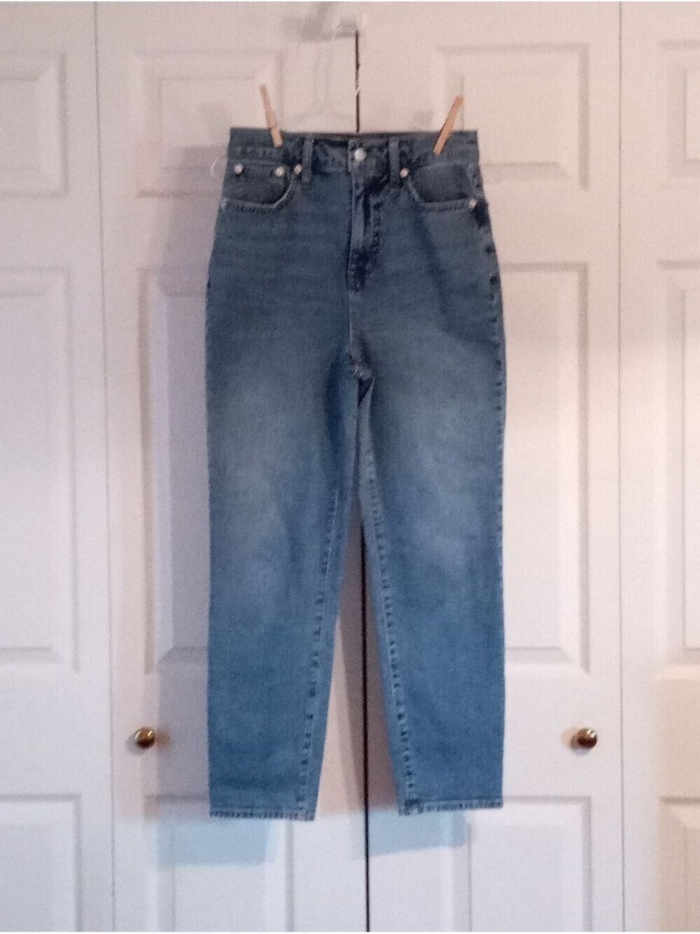 Madewell Enid Wash Rigid Mom Jeans Size 26 - Picture 4 of 13
